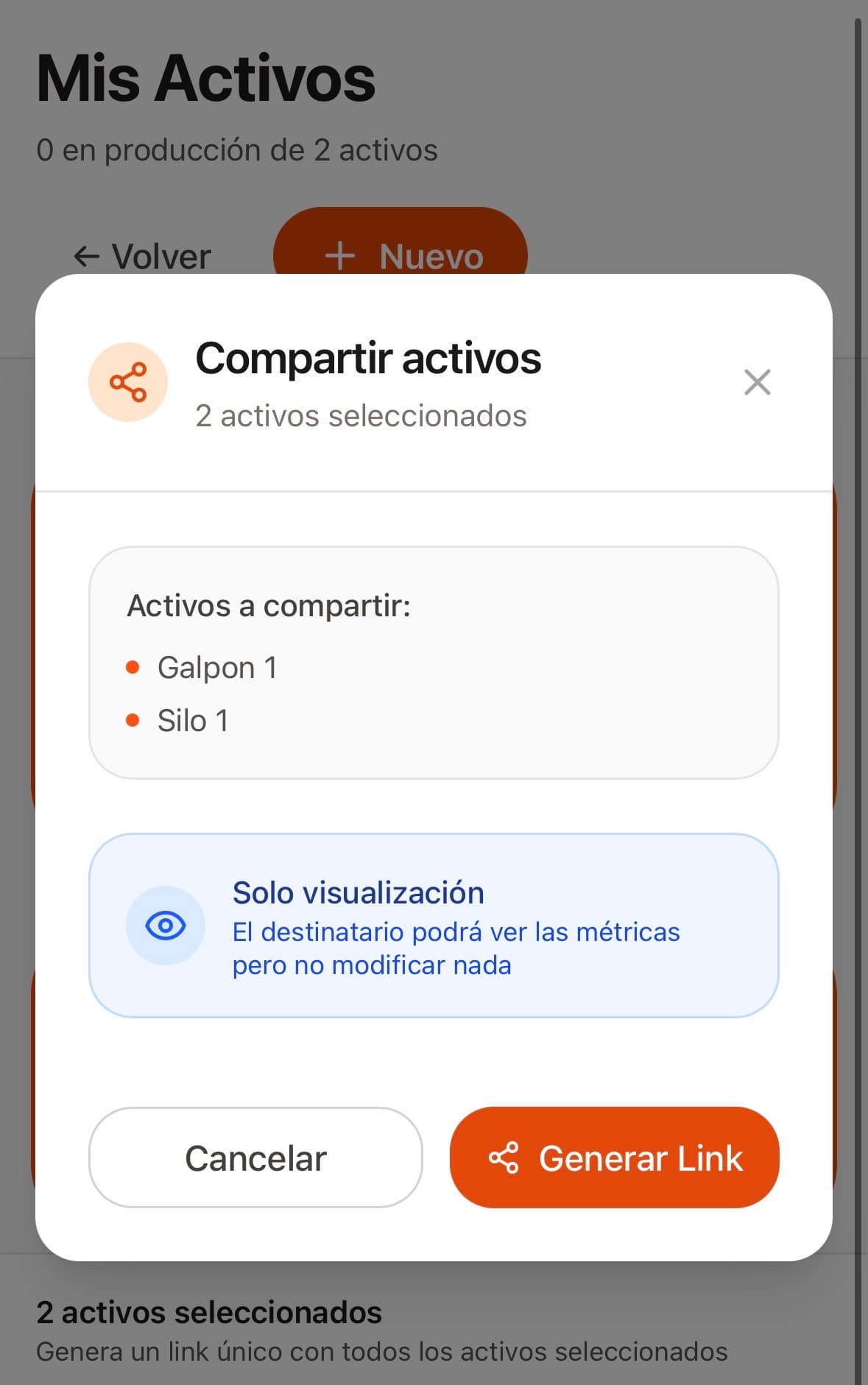 Pantalla de invitación